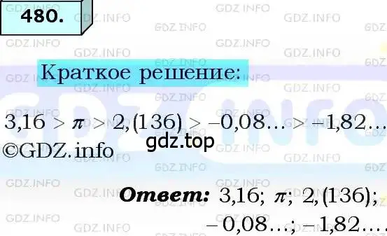 Решение 3. номер 480 (страница 122) гдз по алгебре 8 класс Мерзляк, Полонский, учебник