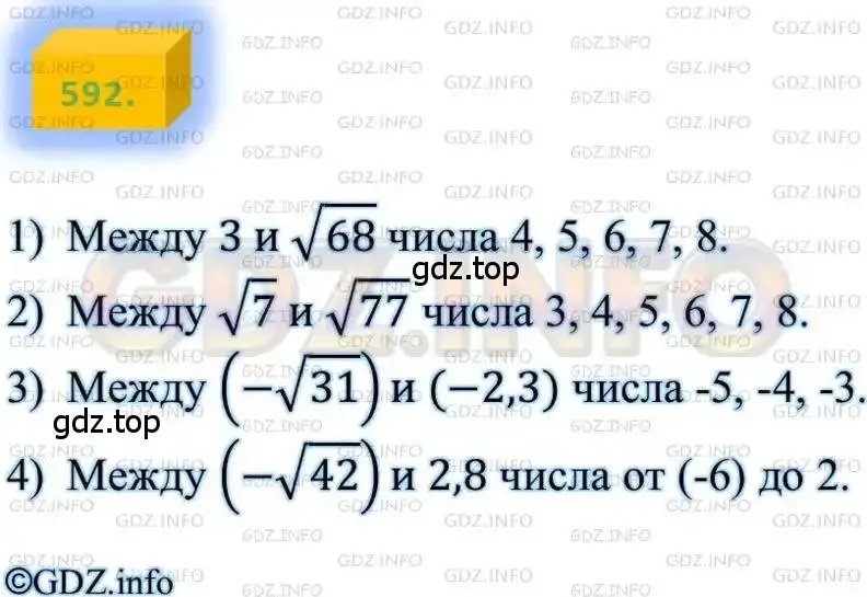 Решение 4. номер 592 (страница 148) гдз по алгебре 8 класс Мерзляк, Полонский, учебник