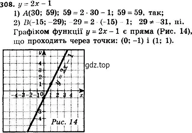 Решение 7. номер 308 (страница 74) гдз по алгебре 8 класс Мерзляк, Полонский, учебник