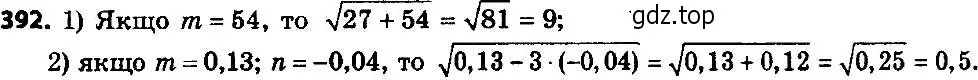 Решение 7. номер 392 (страница 101) гдз по алгебре 8 класс Мерзляк, Полонский, учебник