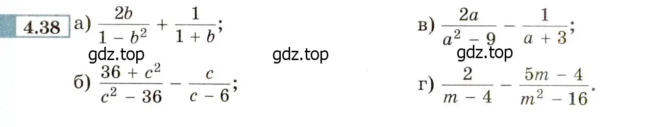Условие номер 4.38 (страница 34) гдз по алгебре 8 класс Мордкович, Александрова, задачник 2 часть