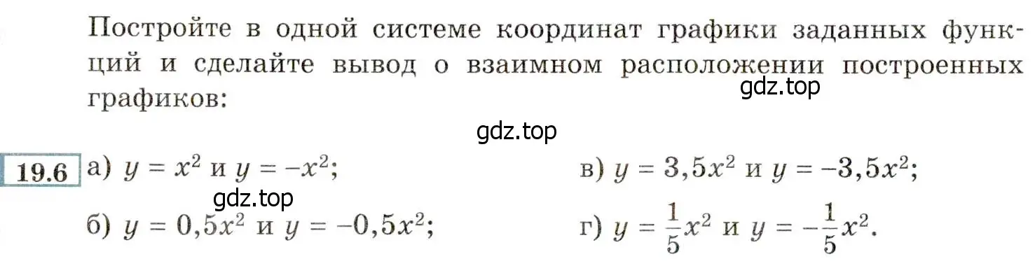 Условие номер 19.6 (17.6) (страница 102) гдз по алгебре 8 класс Мордкович, Александрова, задачник 2 часть