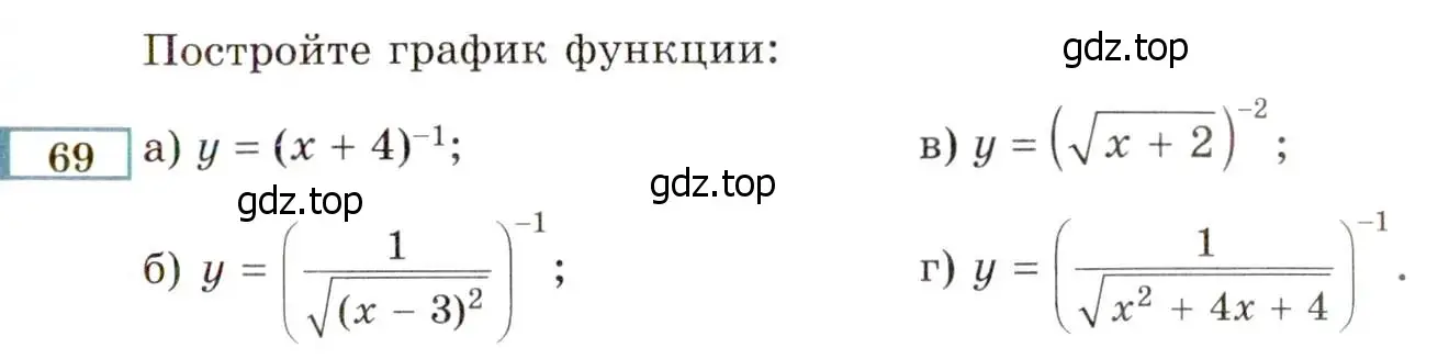 Условие номер 69 (страница 229) гдз по алгебре 8 класс Мордкович, Александрова, задачник 2 часть