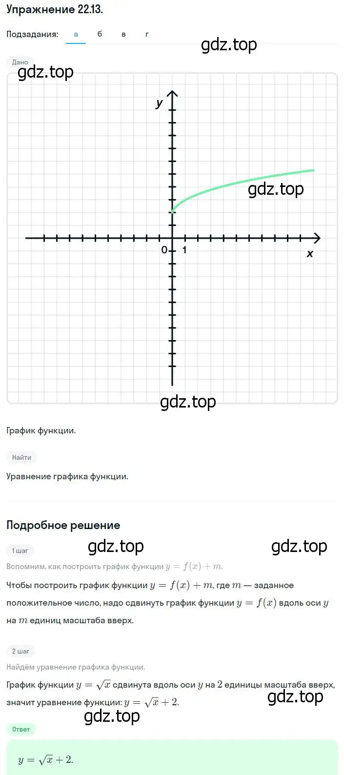 Решение номер 22.13 (20.13) (страница 132) гдз по алгебре 8 класс Мордкович, Александрова, задачник 2 часть