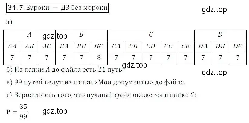 Решение 2. номер 34.7 (страница 191) гдз по алгебре 8 класс Мордкович, Александрова, задачник 2 часть