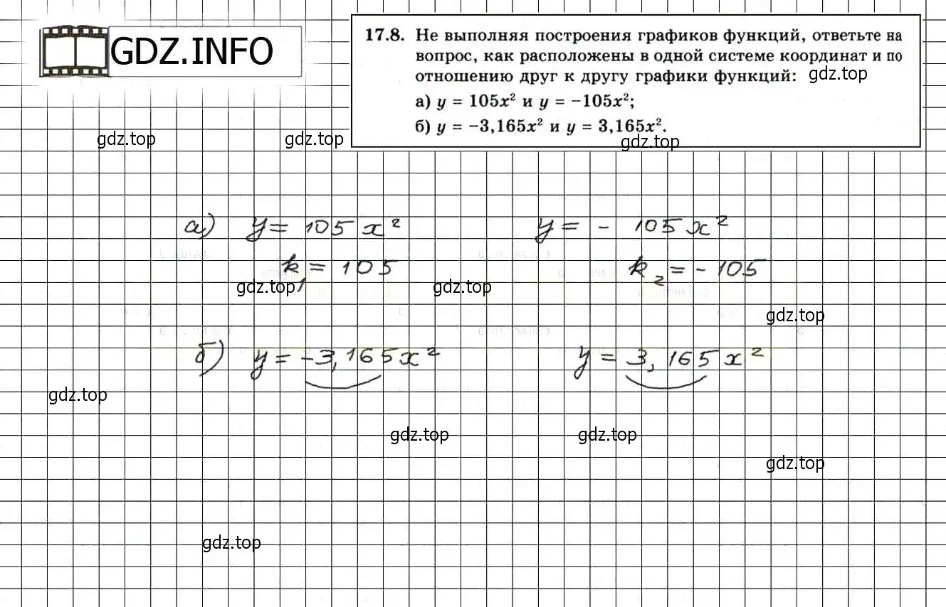 Решение 3. номер 19.8 (17.8) (страница 102) гдз по алгебре 8 класс Мордкович, Александрова, задачник 2 часть