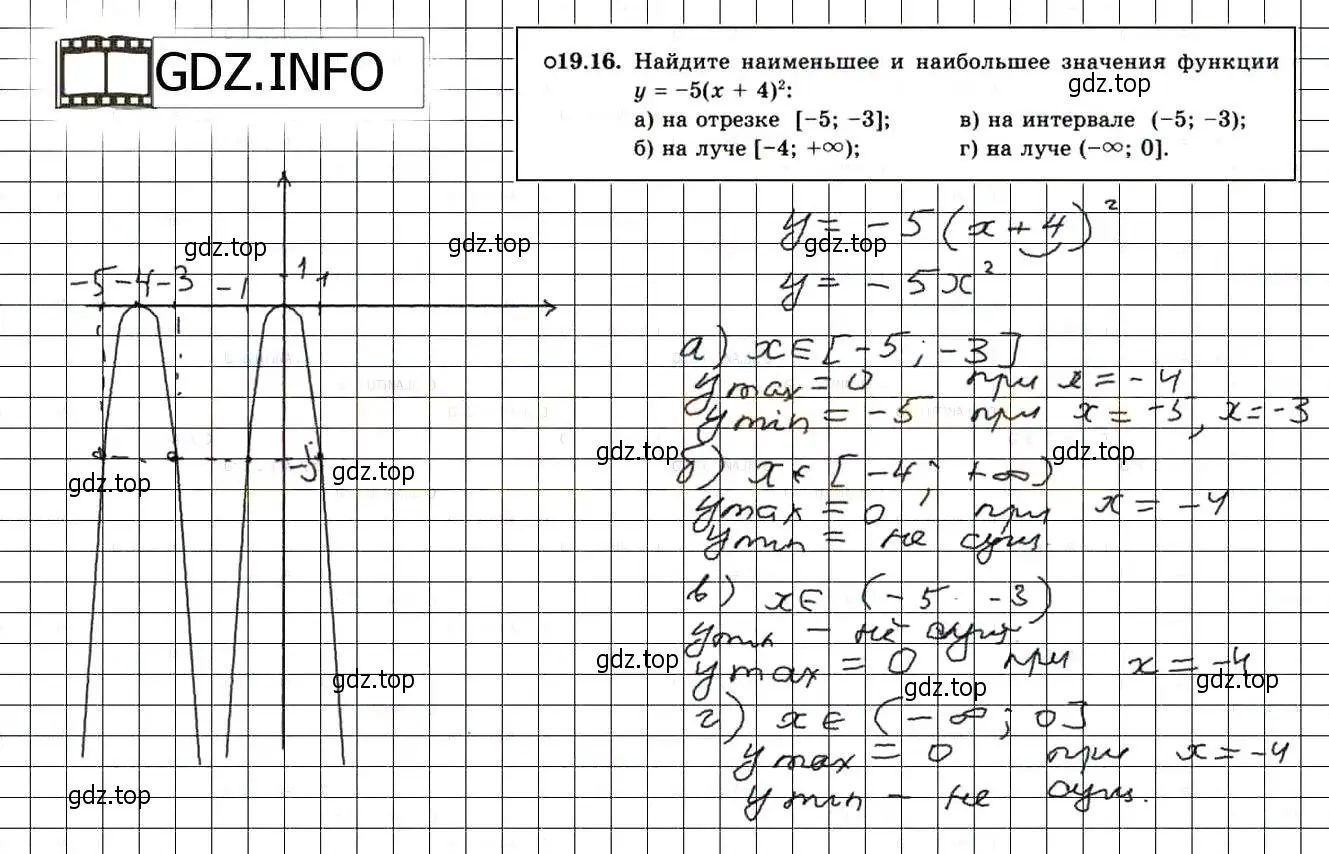 Решение 3. номер 21.16 (19.16) (страница 123) гдз по алгебре 8 класс Мордкович, Александрова, задачник 2 часть