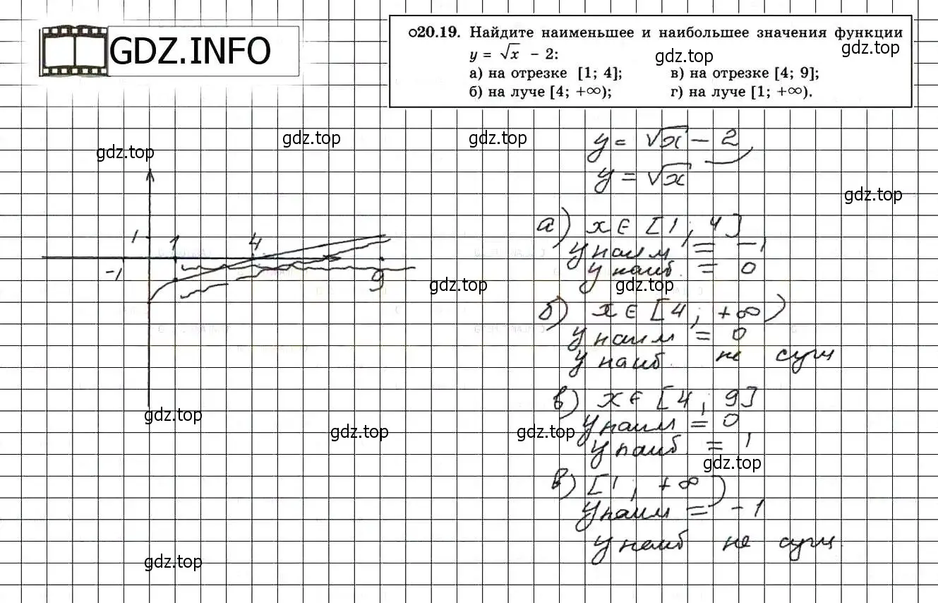 Решение 3. номер 22.19 (20.19) (страница 133) гдз по алгебре 8 класс Мордкович, Александрова, задачник 2 часть