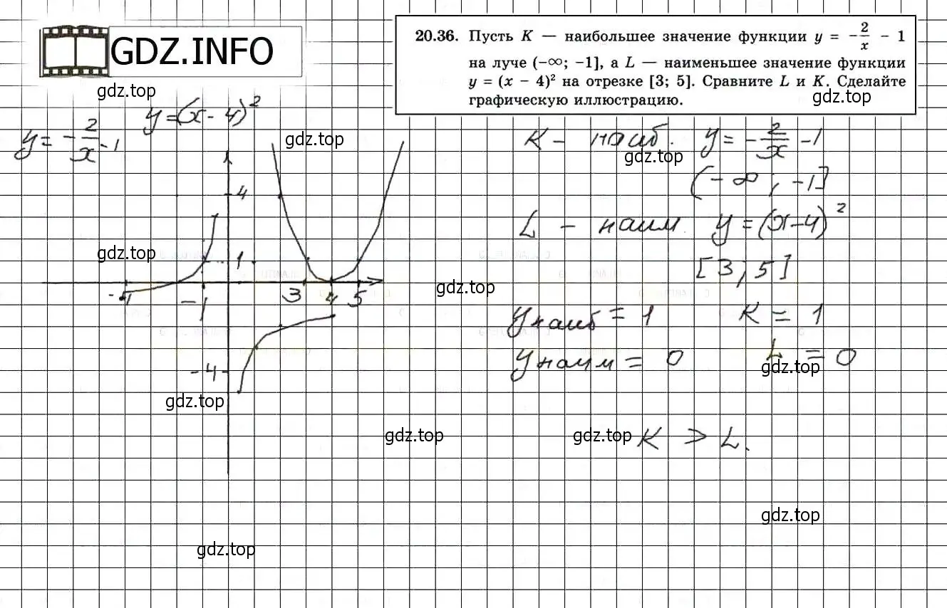 Решение 3. номер 22.36 (20.36) (страница 136) гдз по алгебре 8 класс Мордкович, Александрова, задачник 2 часть