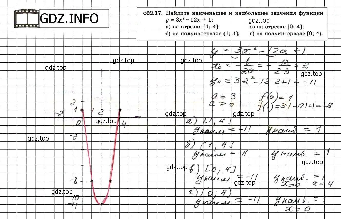 Решение 3. номер 24.17 (22.17) (страница 145) гдз по алгебре 8 класс Мордкович, Александрова, задачник 2 часть