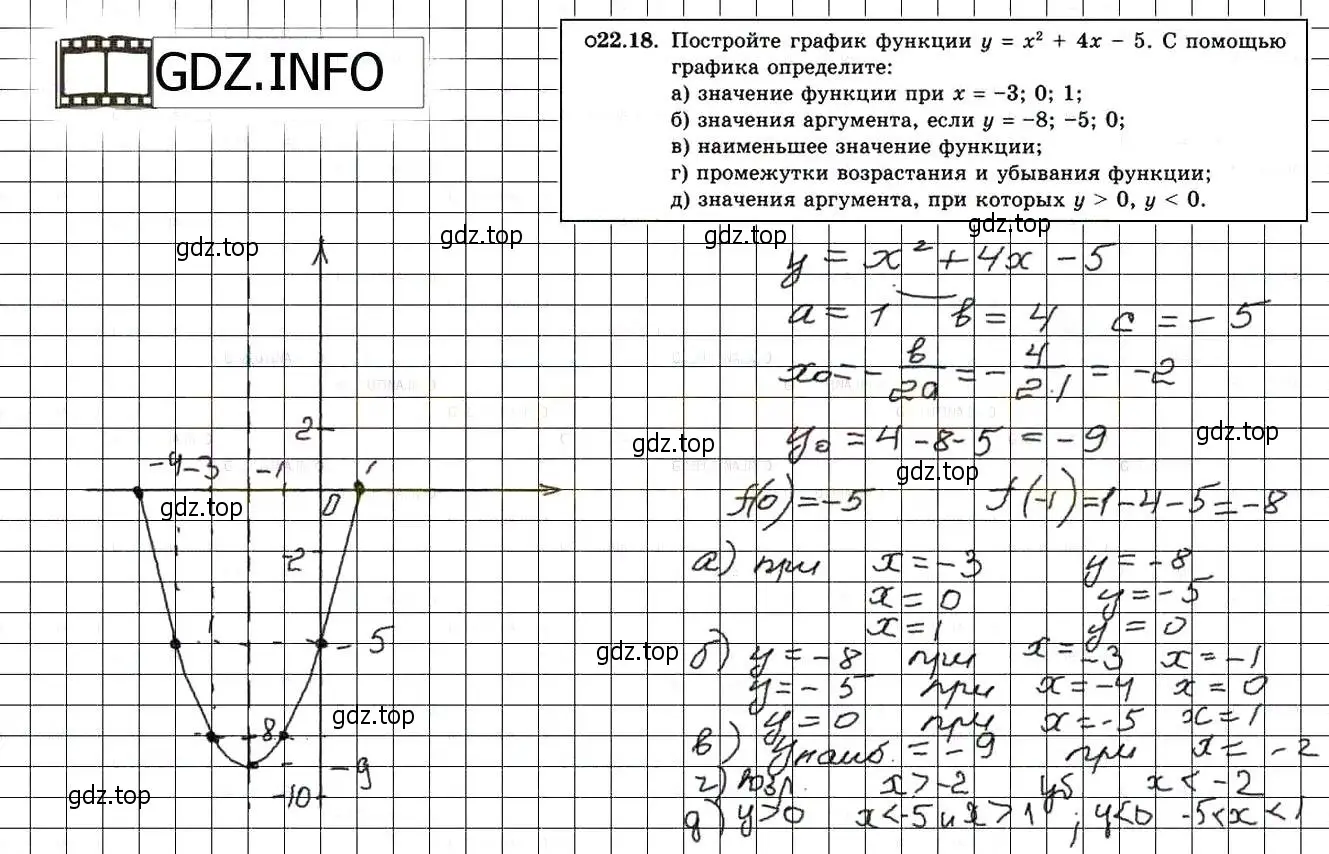 Решение 3. номер 24.18 (22.18) (страница 145) гдз по алгебре 8 класс Мордкович, Александрова, задачник 2 часть