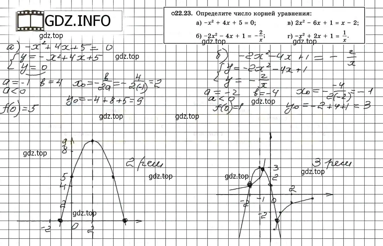 Решение 3. номер 24.23 (22.23) (страница 146) гдз по алгебре 8 класс Мордкович, Александрова, задачник 2 часть