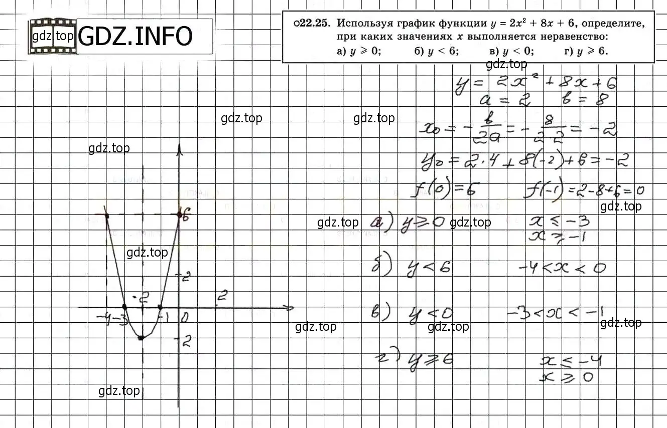 Решение 3. номер 24.25 (22.25) (страница 146) гдз по алгебре 8 класс Мордкович, Александрова, задачник 2 часть