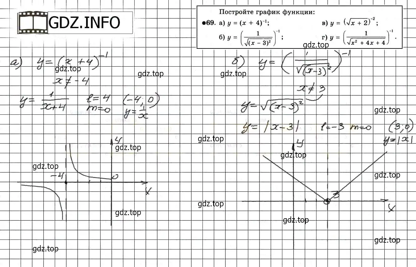 Решение 3. номер 69 (страница 229) гдз по алгебре 8 класс Мордкович, Александрова, задачник 2 часть