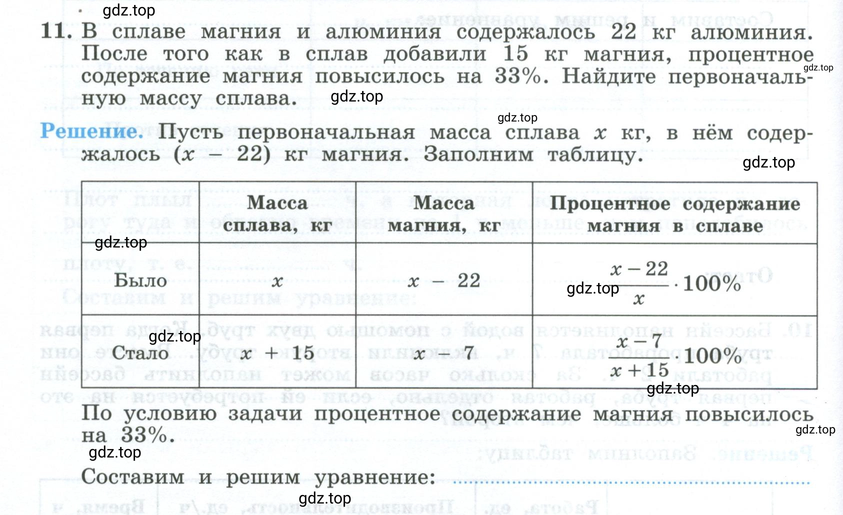 Условие номер 11 (страница 80) гдз по алгебре 9 класс Крайнева, Миндюк, рабочая тетрадь 1 часть