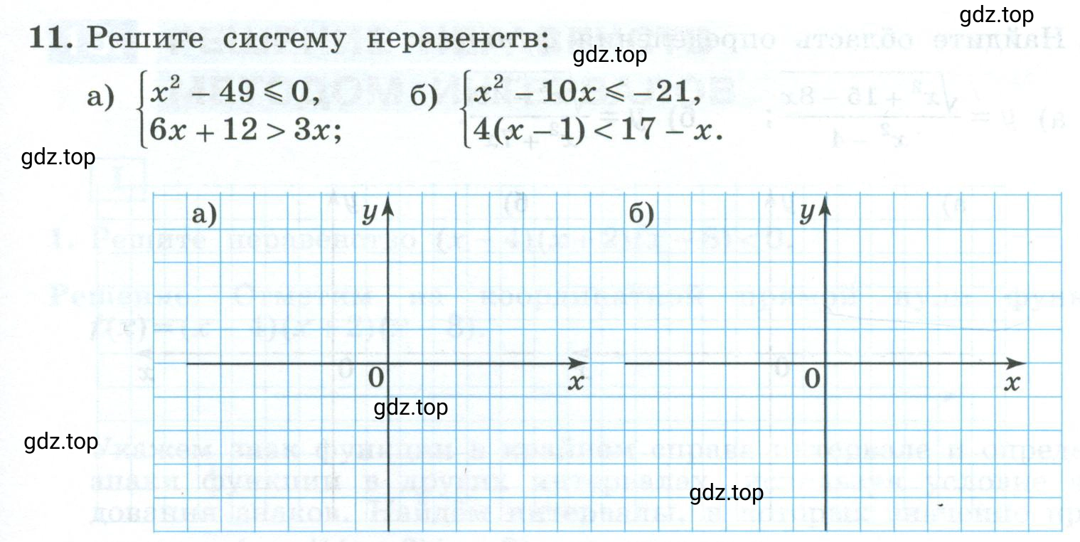 Условие номер 11 (страница 87) гдз по алгебре 9 класс Крайнева, Миндюк, рабочая тетрадь 1 часть