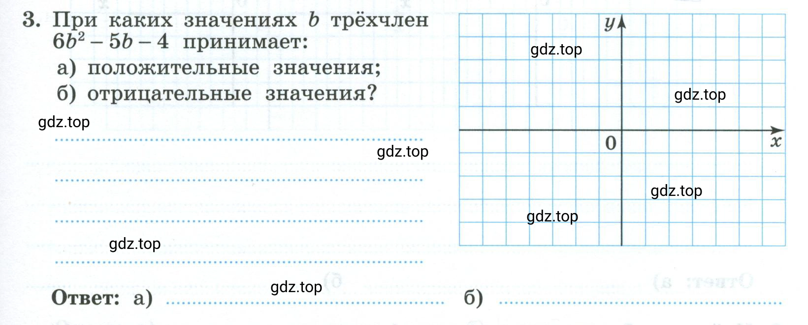 Условие номер 3 (страница 83) гдз по алгебре 9 класс Крайнева, Миндюк, рабочая тетрадь 1 часть