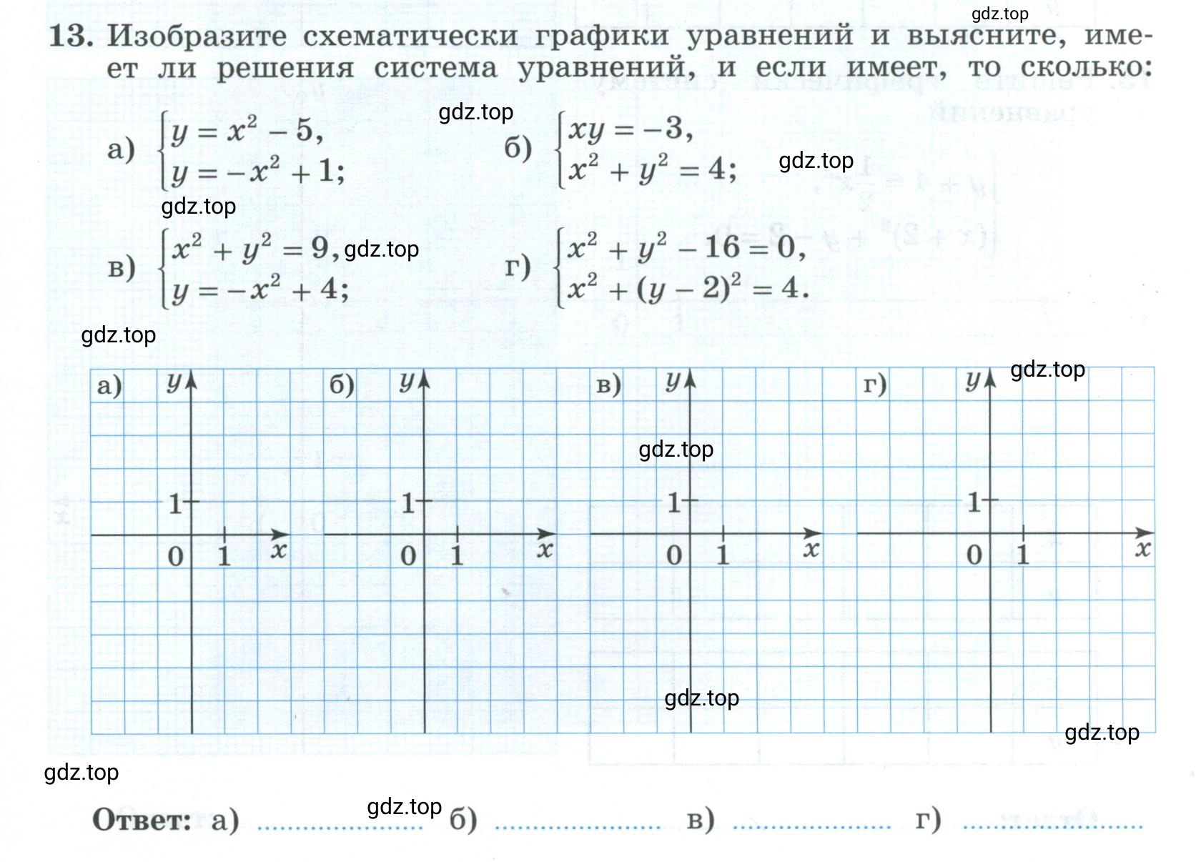 Условие номер 13 (страница 109) гдз по алгебре 9 класс Крайнева, Миндюк, рабочая тетрадь 1 часть