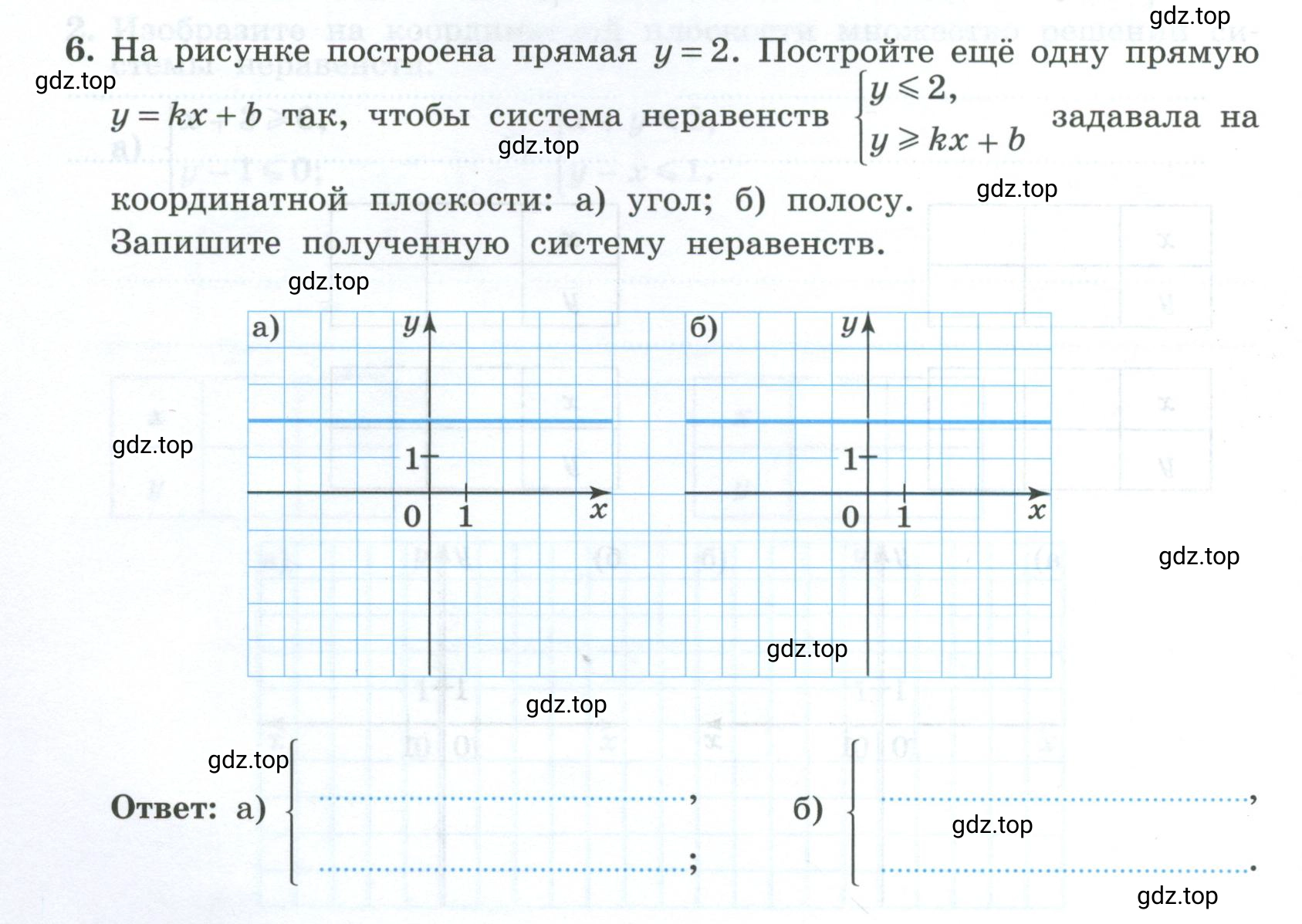 Условие номер 6 (страница 24) гдз по алгебре 9 класс Крайнева, Миндюк, рабочая тетрадь 2 часть