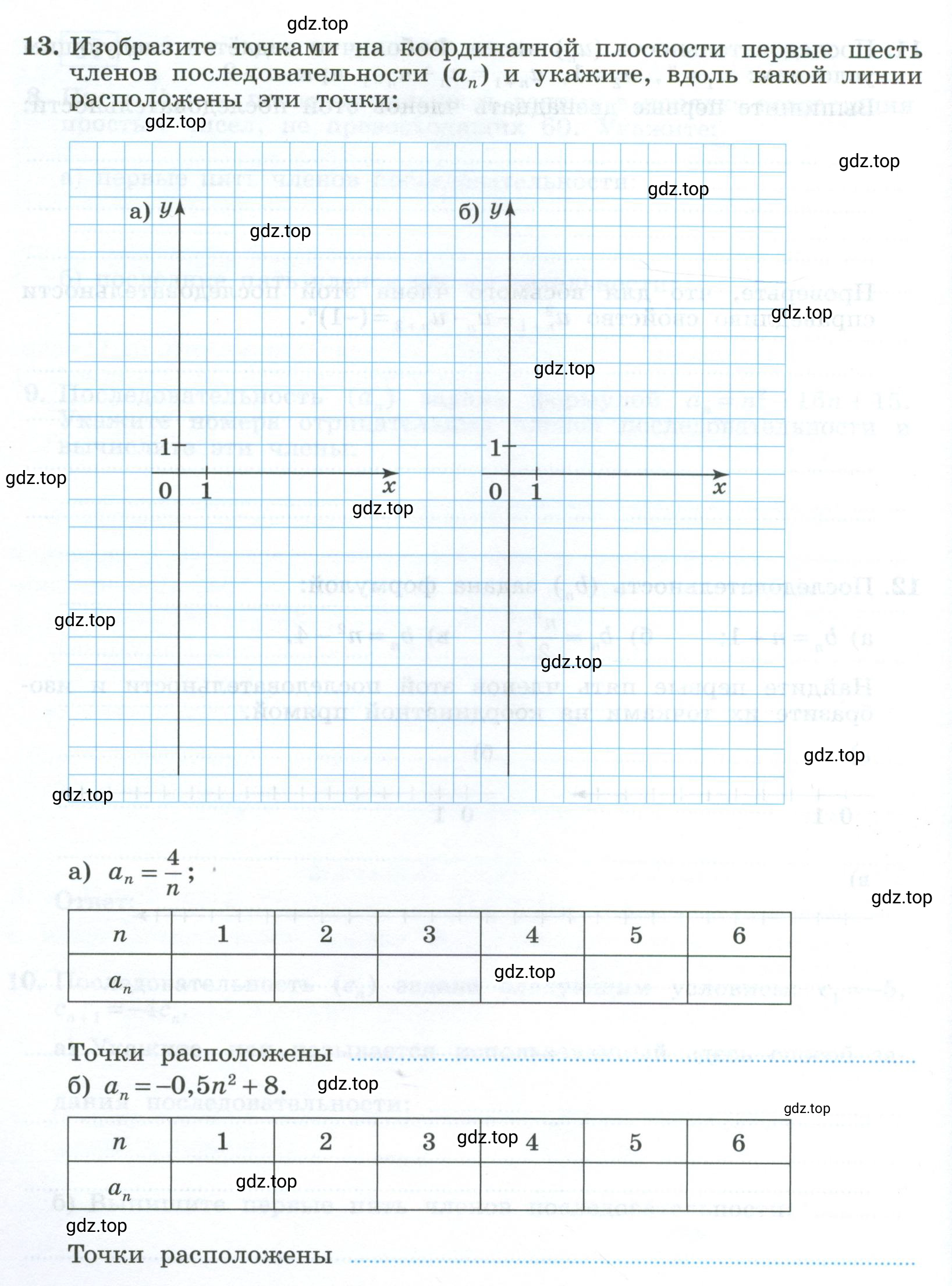 Условие номер 13 (страница 32) гдз по алгебре 9 класс Крайнева, Миндюк, рабочая тетрадь 2 часть