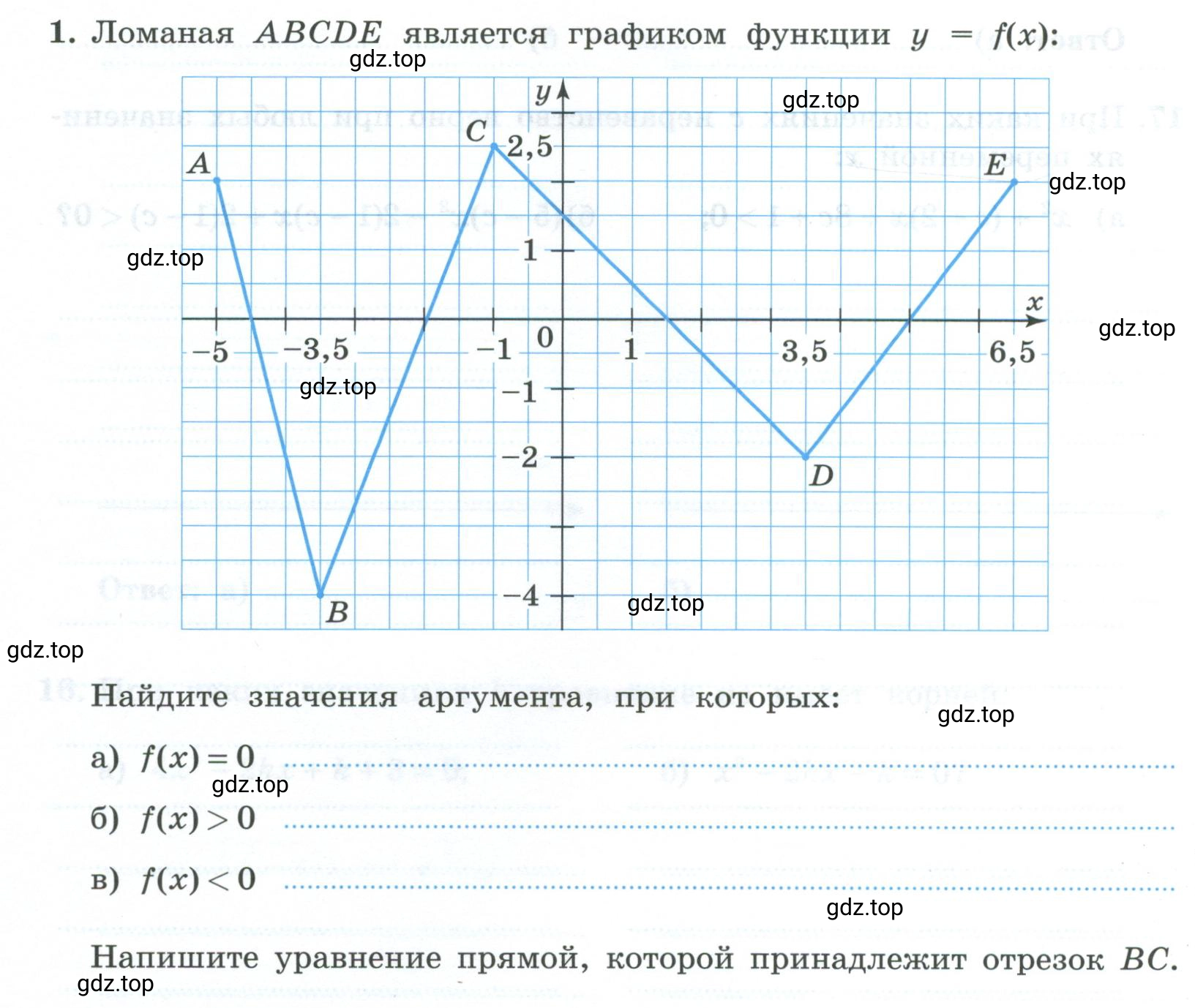 Условие номер 1 (страница 112) гдз по алгебре 9 класс Крайнева, Миндюк, рабочая тетрадь 2 часть