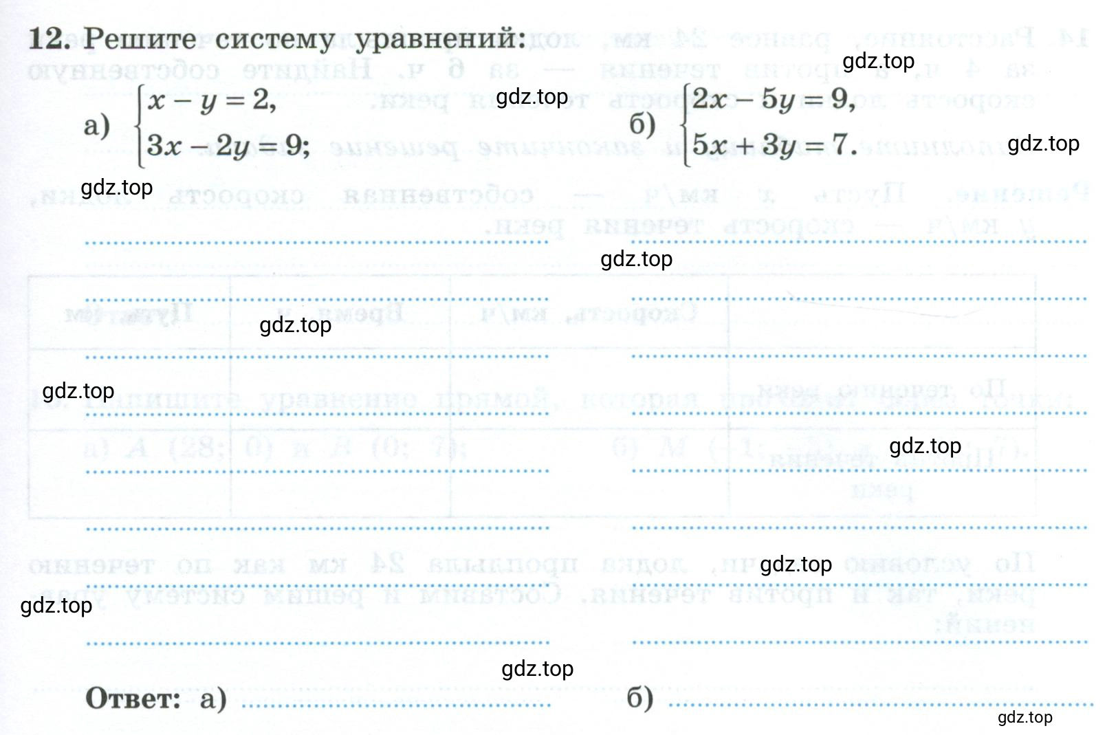 Условие номер 12 (страница 77) гдз по алгебре 9 класс Крайнева, Миндюк, рабочая тетрадь 2 часть