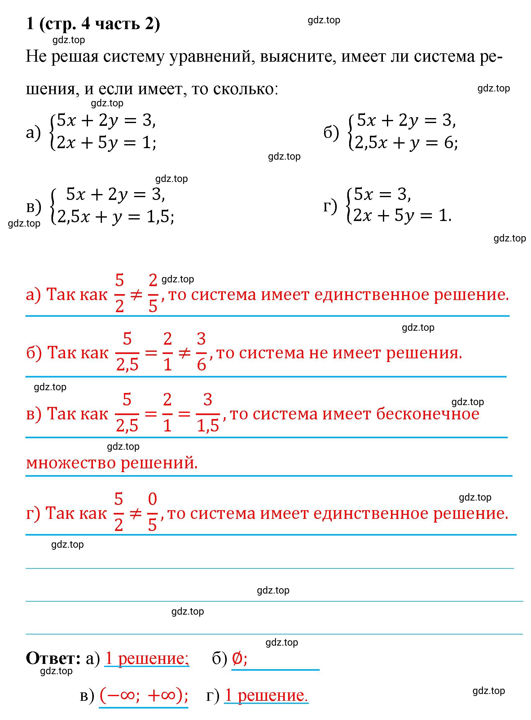 Решение номер 1 (страница 4) гдз по алгебре 9 класс Крайнева, Миндюк, рабочая тетрадь 2 часть