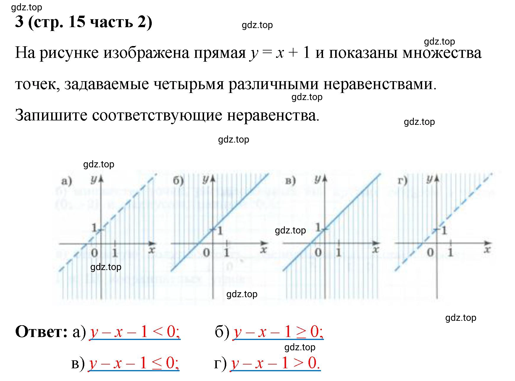 Решение номер 3 (страница 15) гдз по алгебре 9 класс Крайнева, Миндюк, рабочая тетрадь 2 часть