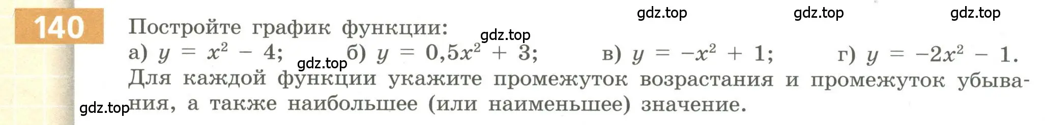 Условие номер 140 (страница 60) гдз по алгебре 9 класс Бунимович, Кузнецова, учебное пособие