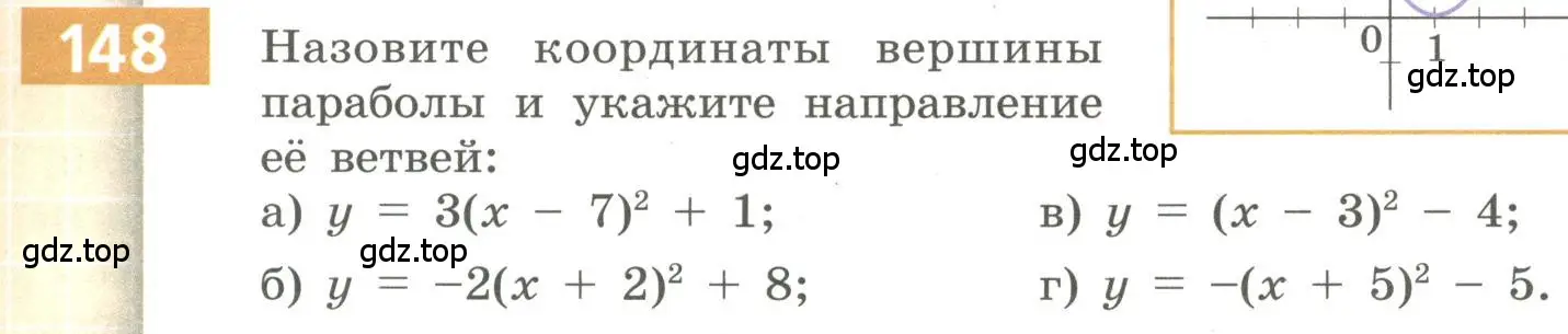 Условие номер 148 (страница 61) гдз по алгебре 9 класс Бунимович, Кузнецова, учебное пособие