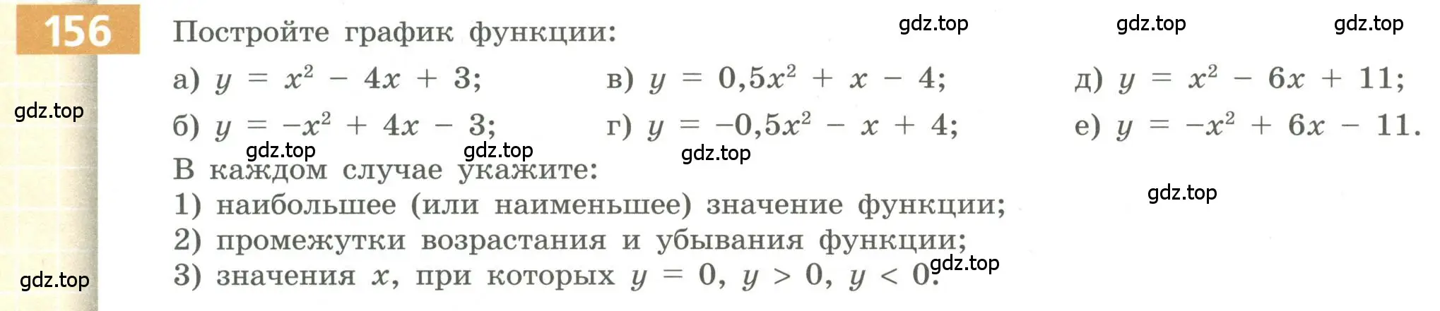 Условие номер 156 (страница 64) гдз по алгебре 9 класс Бунимович, Кузнецова, учебное пособие