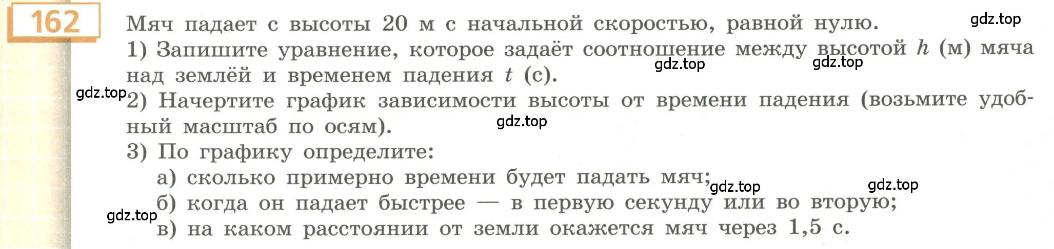 Условие номер 162 (страница 65) гдз по алгебре 9 класс Бунимович, Кузнецова, учебное пособие