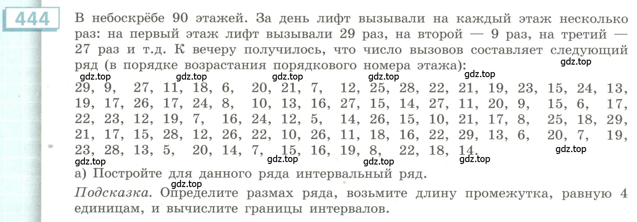 Условие номер 444 (страница 172) гдз по алгебре 9 класс Бунимович, Кузнецова, учебное пособие