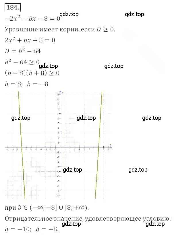 Решение номер 184 (страница 69) гдз по алгебре 9 класс Бунимович, Кузнецова, учебное пособие