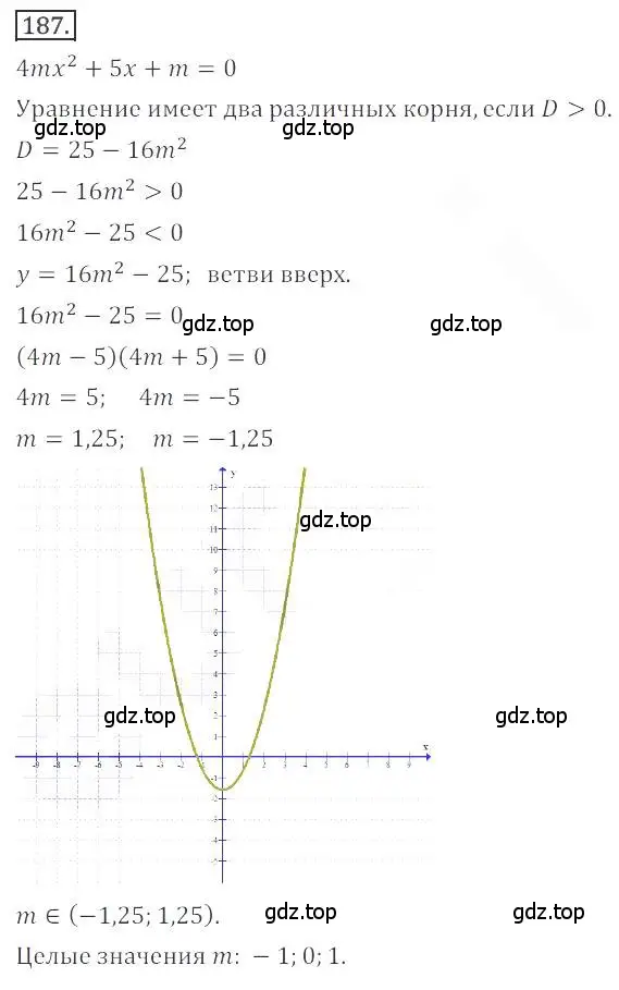 Решение номер 187 (страница 69) гдз по алгебре 9 класс Бунимович, Кузнецова, учебное пособие
