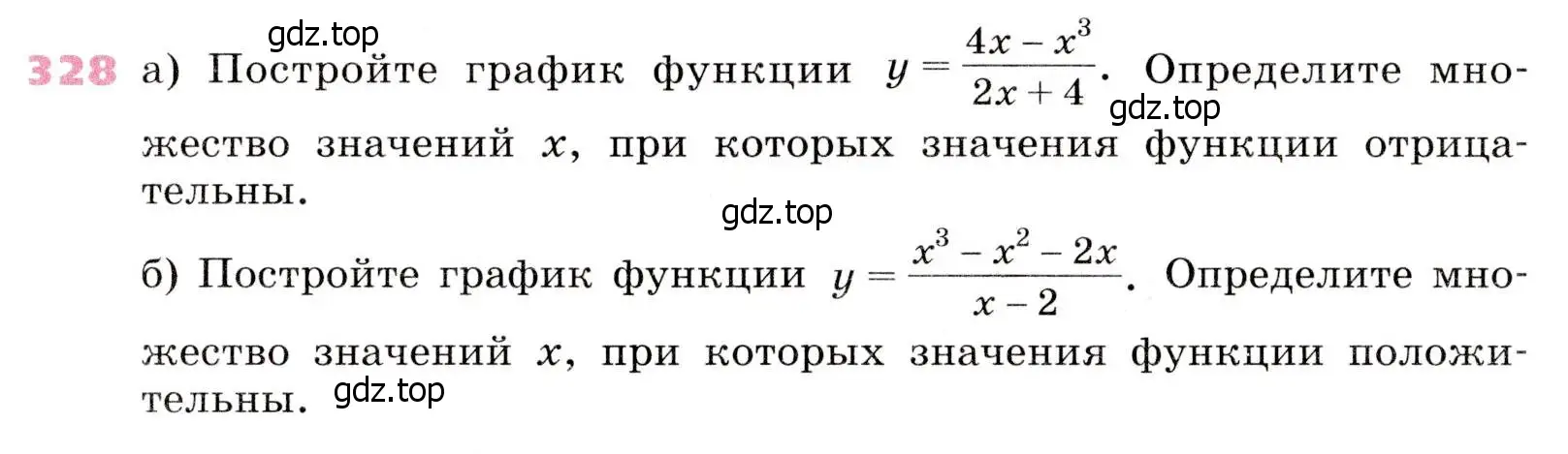 Условие № 328 (страница 134) гдз по алгебре 9 класс Дорофеев, Суворова, учебник