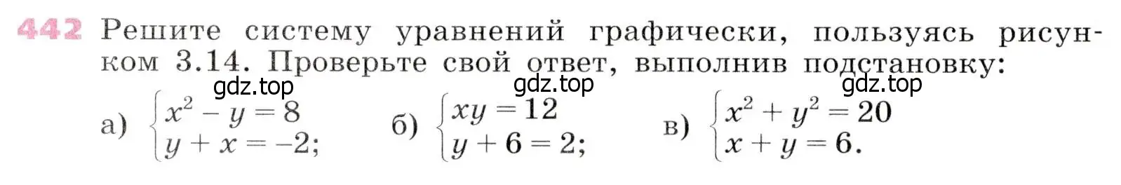 Условие № 442 (страница 182) гдз по алгебре 9 класс Дорофеев, Суворова, учебник