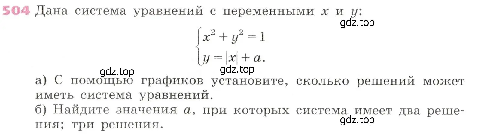 Условие № 504 (страница 201) гдз по алгебре 9 класс Дорофеев, Суворова, учебник