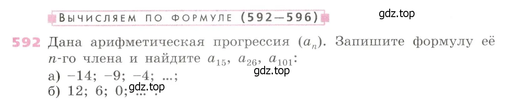 Условие № 592 (страница 235) гдз по алгебре 9 класс Дорофеев, Суворова, учебник