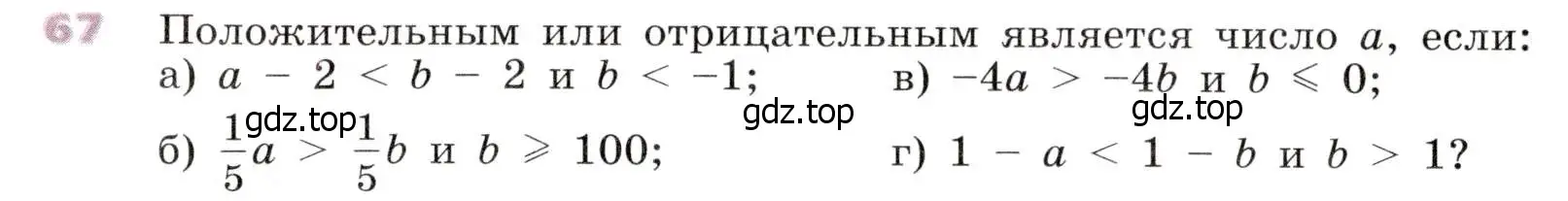 Условие № 67 (страница 25) гдз по алгебре 9 класс Дорофеев, Суворова, учебник