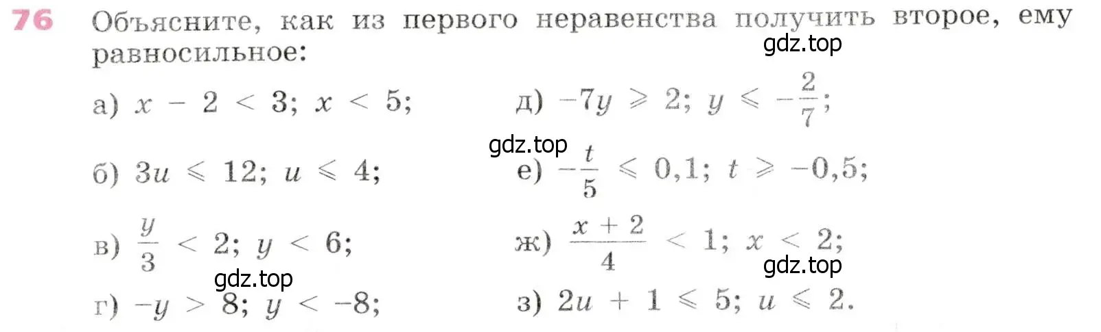 Условие № 76 (страница 30) гдз по алгебре 9 класс Дорофеев, Суворова, учебник