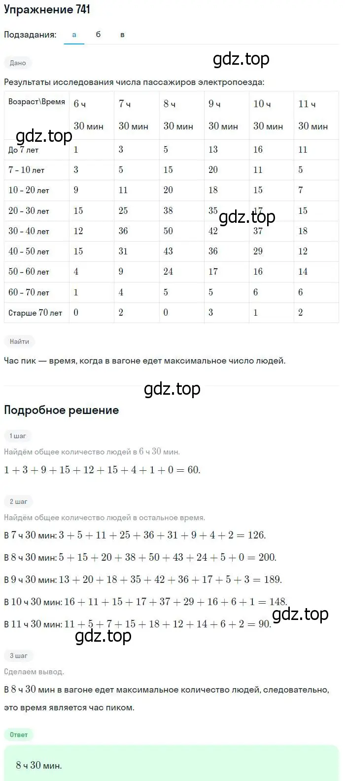 Решение № 741 (страница 295) гдз по алгебре 9 класс Дорофеев, Суворова, учебник