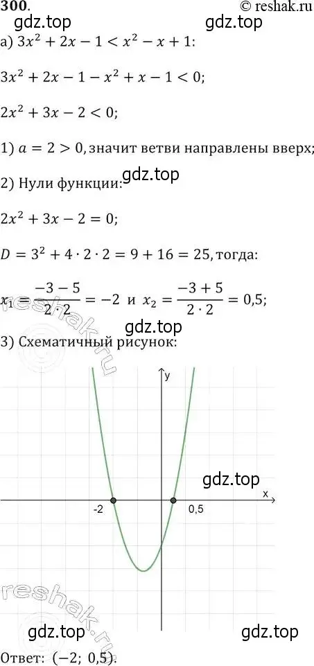 Решение 2. № 300 (страница 119) гдз по алгебре 9 класс Дорофеев, Суворова, учебник