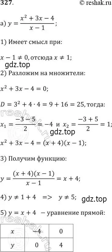 Решение 2. № 327 (страница 134) гдз по алгебре 9 класс Дорофеев, Суворова, учебник