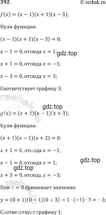 Решение 2. № 392 (страница 161) гдз по алгебре 9 класс Дорофеев, Суворова, учебник