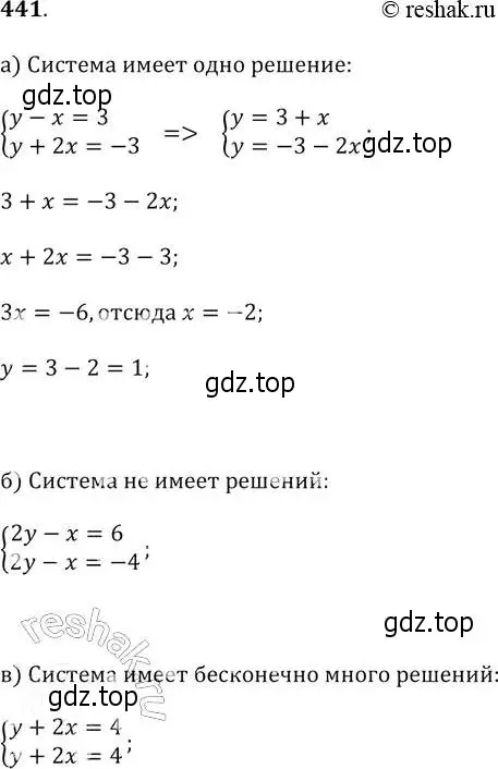 Решение 2. № 441 (страница 182) гдз по алгебре 9 класс Дорофеев, Суворова, учебник