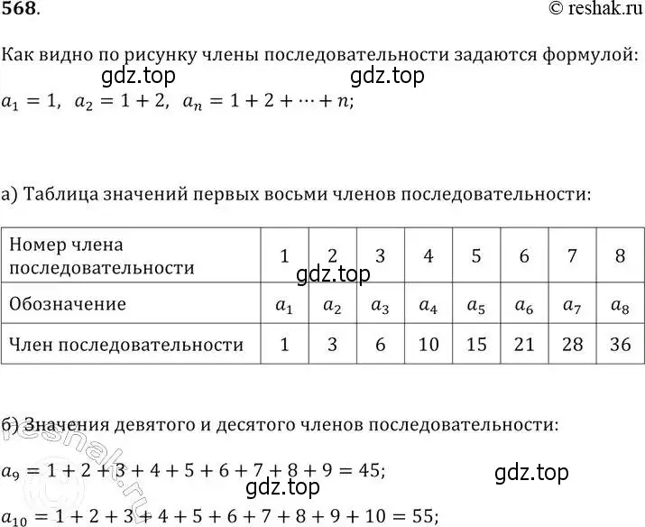 Решение 2. № 568 (страница 222) гдз по алгебре 9 класс Дорофеев, Суворова, учебник