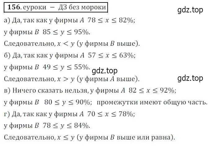 Решение 3. № 156 (страница 54) гдз по алгебре 9 класс Дорофеев, Суворова, учебник