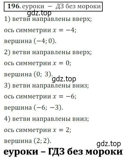 Решение 3. № 196 (страница 77) гдз по алгебре 9 класс Дорофеев, Суворова, учебник