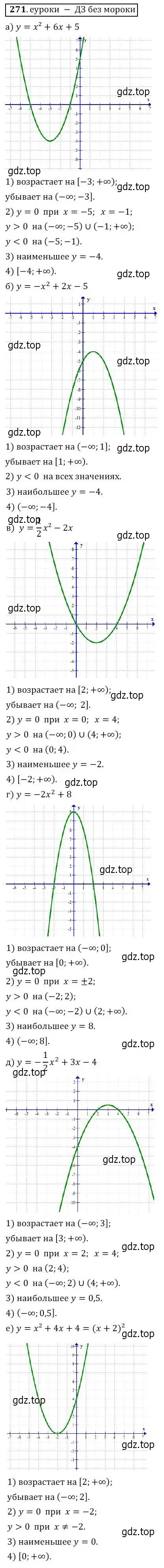 Решение 3. № 271 (страница 110) гдз по алгебре 9 класс Дорофеев, Суворова, учебник